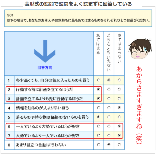 リサーチパネルでアンケートが来ない時の失敗例2