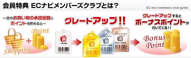 ecナビのまとめ~ランクグレード