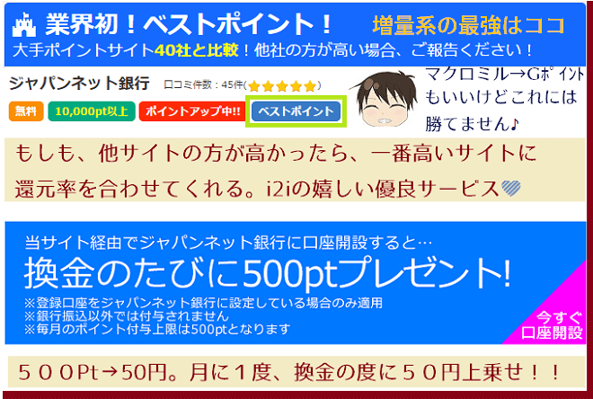 マクロミルポイント交換で優秀交換先との比較