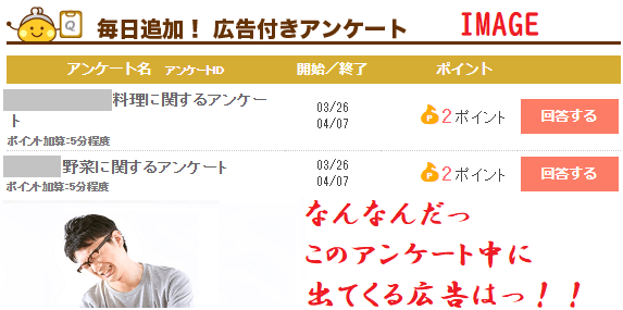 ちょびリッチのアンケートで避けておくべきもの