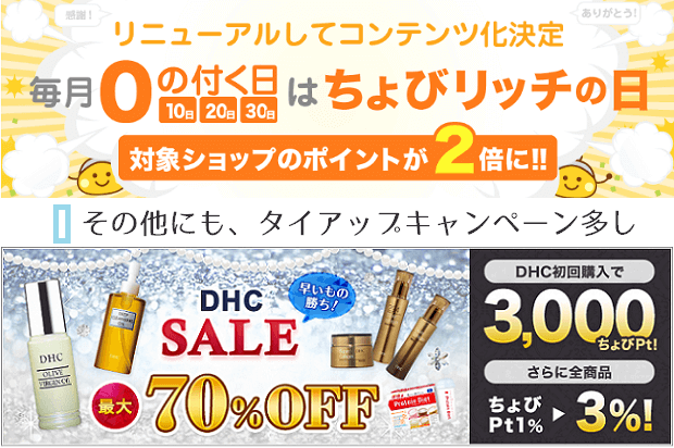 ちょびリッチのまとめでちょびリッチの日について